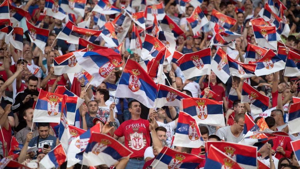 Serbia football fans